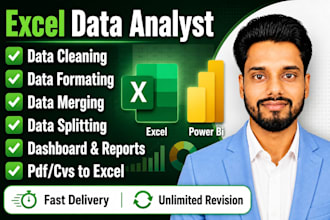 excel data cleaning, formatting, data merging, and splitting