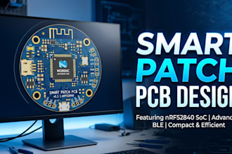 idesign smart patch pcb and embedded systems using nrf52840