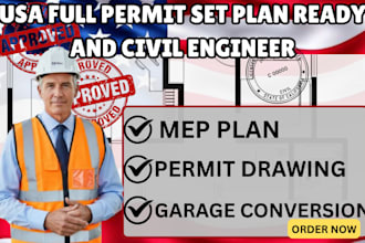 licensed and pe stamp drawing for city permit