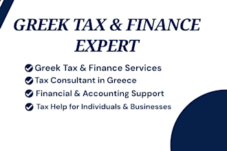 handle tax and finance matters in greece for individuals and businesses