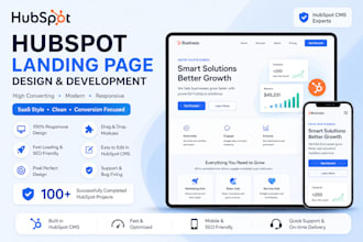 create high converting custom hubspot landing pages