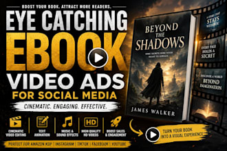 create an eye catching ebook promo video for social media ads