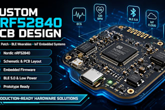 create custom nrf52840 pcb for smart patch and iot embedded systems