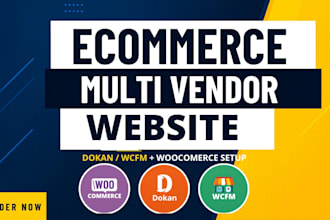 muilti vendor ecommerce marketplace gateway shipping integration via dokan wcfm