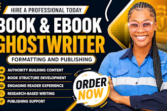 be your expert ghost book writer for kindle ebook ghostwriting