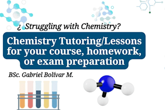 help with your general, analytical, or inorganic chemistry course