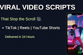write viral short form video scripts for reels tiktok and youtube shorts