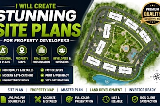 create stunning site plans for property developers