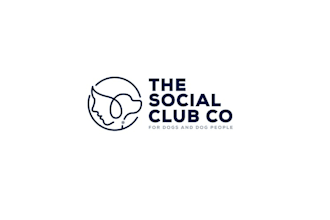 design social club dog people doggy daycare pet retail logo