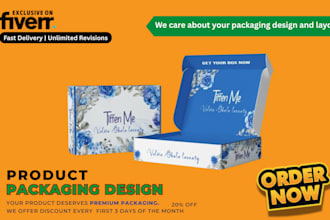 do packaging design, amazon box design, mailer box and product box design expert