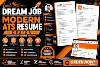 do design a professional and modern cv or resume