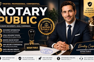 provide professional notary public and remote online notarization services
