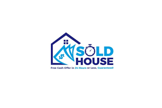 design unique sold house logo