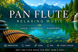 create relaxing pan flute meditation music for youtube