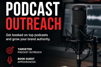 do targeted podcast outreach and book you on podcasts