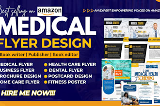 design medical flyer, clinical brochure, home care, nutraceutical, nclex guide