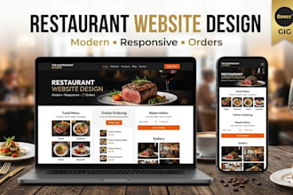 design restaurant website food ordering cafe website catering website leads