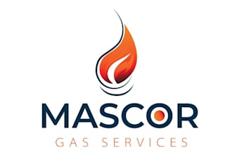 design classic minimalist gas service logo