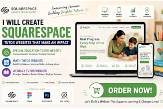create squarespace special education tutor website math tutor literacy website