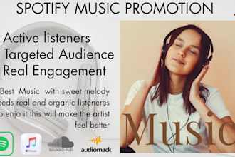 do spotify music promotion to reach 1m active listeners