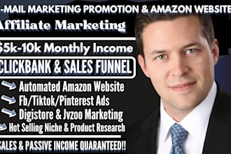 build a clickbank and amazon affiliate marketing sales funnel website