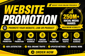 website marketing link promotion social media promotion website traffic