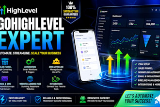 create gohighlevel funnel, ghl automation, landing page and ghl workflow