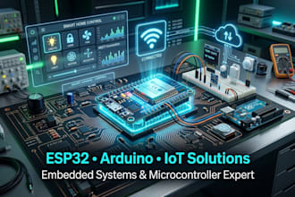 develop iot, esp32, arduino, and microcontroller solutions