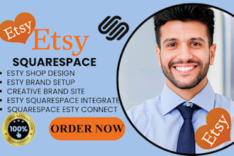 setup and connect your etsy shop and squarespace website into one seamless brand