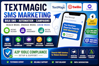 setup textmagic SMS marketing campaigns and automation