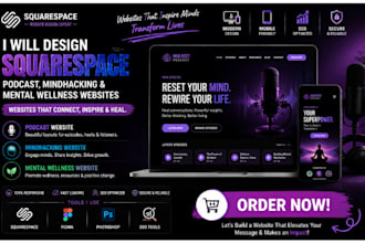 design fix squarespace podcast website mindhacking website mental wellness site