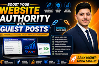 do SEO guest post backlinks on high da websites with premium guest posting