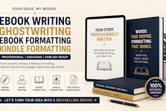 do ebook writer ghostwriter ghost writing  ebook formatting kindle formatting
