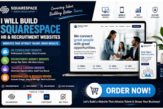 fix build squarespace hr consultant website recruitment agency talent website