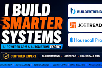 set up buildertrend housecall pro for contractors  jobber CRM, buildertrend CRM