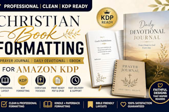 format christian ebook daily devotional prayer journal for amazon KDP