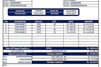 create a professional invoice template in excel