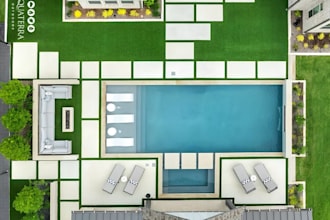 design realistic 3d swimming pool rendering and backyard landscape design