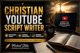 write engaging bible story scripts for youtube and christian content