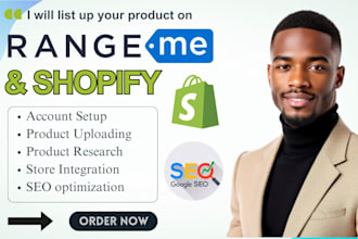 upload products on rangeme, shopify, setup rangeme profile, poshmark, wayfair