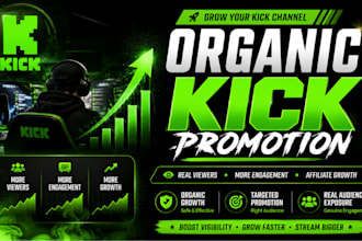 do kick promotion kick channel organic kick promotion affiliate growth follower
