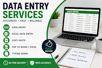 convert PDF to word or excel and do accurate data entry