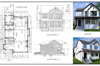 draw city permit drawings, blueprints and architectural floor plans