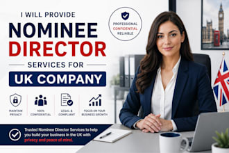 provide nominee director services for UK company