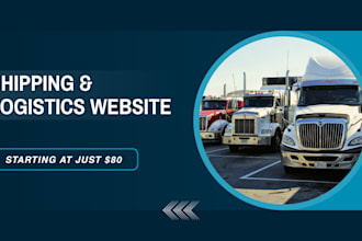 build a professional shipping and logistics website for your business