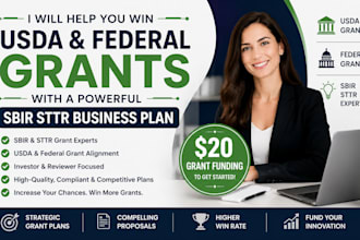 help you win usda and federal grants with a powerful sbir sttr business plan