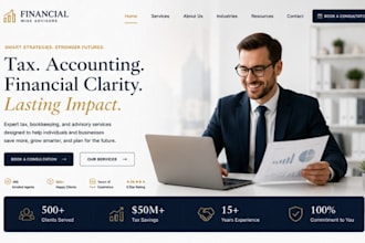 design squarespace tax consultant website bookkeeping website financial advisor