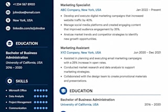 design  a professional  cv and resume