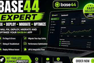 build base 44 base44 expert ai saas web app dashboard and automation mvp