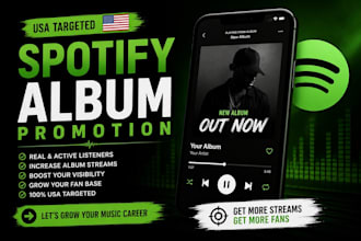 do USA spotify album prom0tion, album pr0motion, spotify album